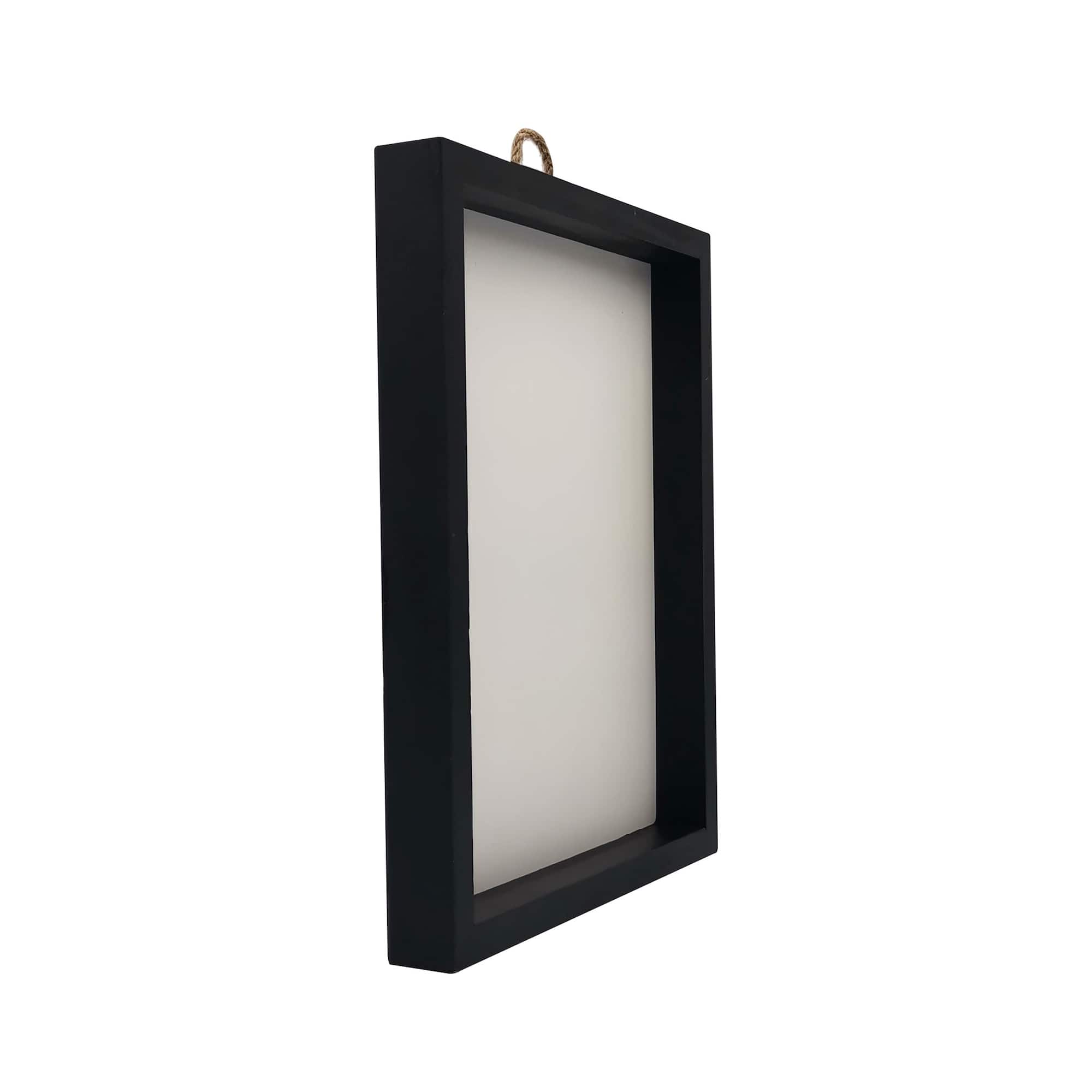 6 Pack: 8" x 10" White Plaque with Black Frame by Make Market®